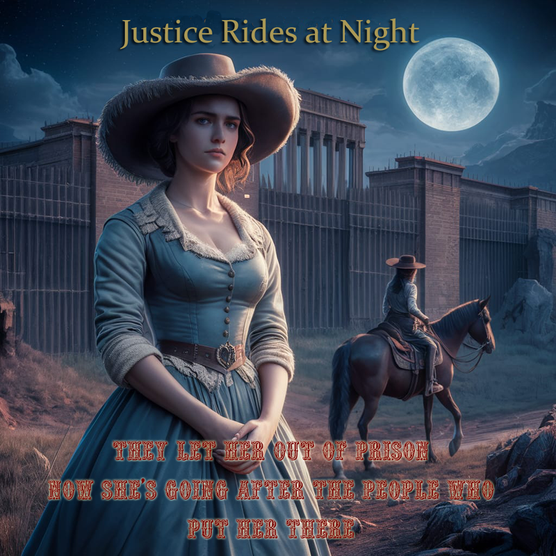 a poster of the movie script Justice Rides at Night